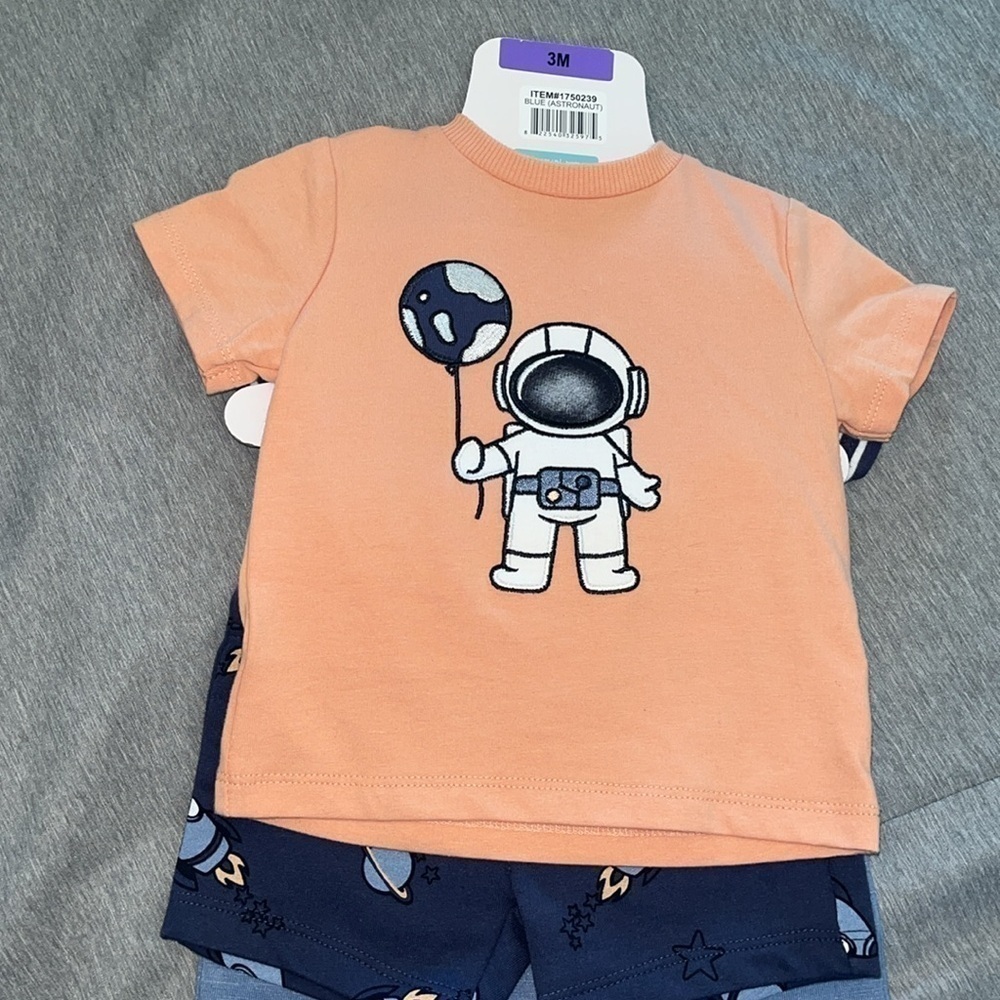 Pekkle NWTS Baby 4-piece Overall Set size 3 months - Picture 4 of 5